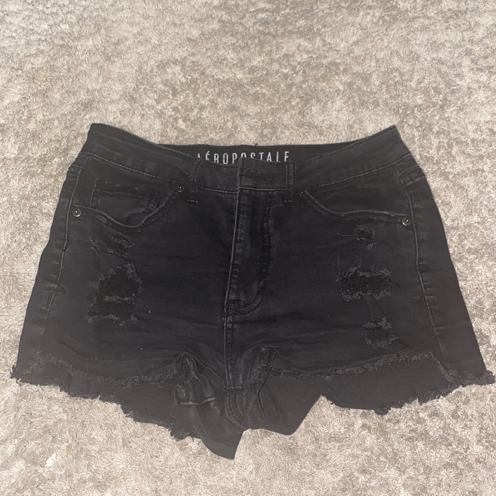 High wasted jean shorts